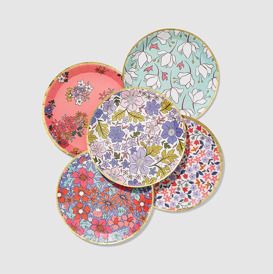 In Full Bloom Small Plates (10 per pack) | Amazing Pinatas