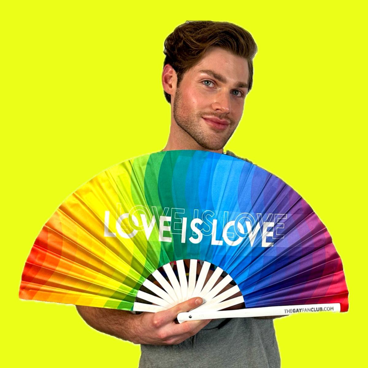Love Is Love Rainbow Fan (UV) | Amazing Pinatas