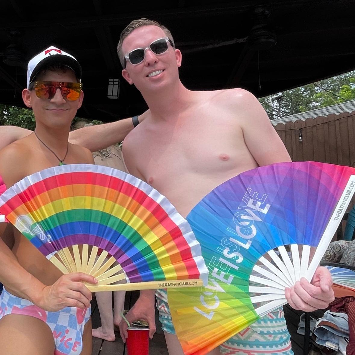 Love Is Love Rainbow Fan (UV) | Amazing Pinatas