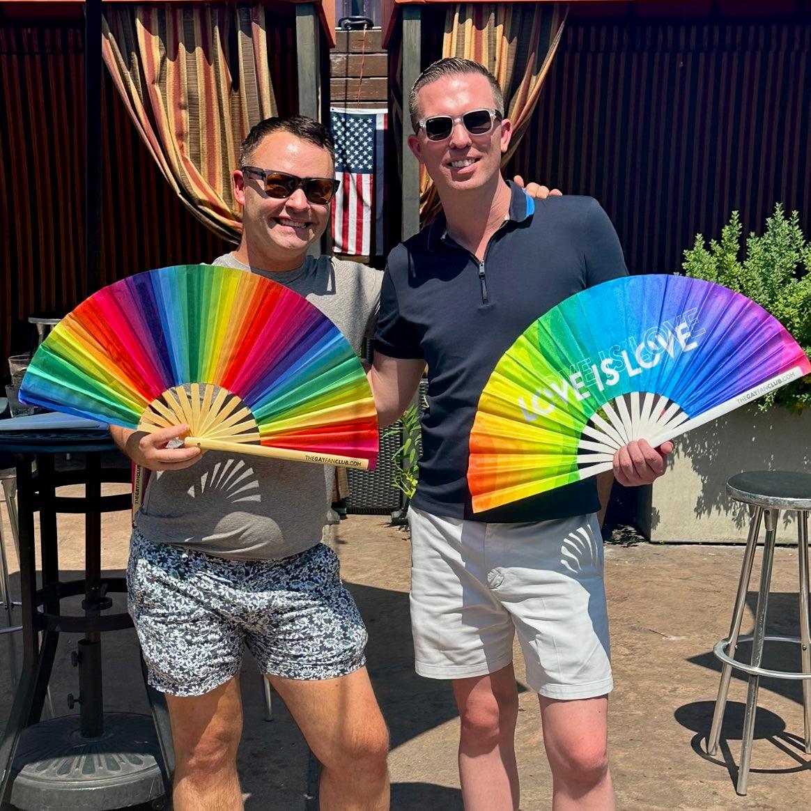 Love Is Love Rainbow Fan (UV) | Amazing Pinatas