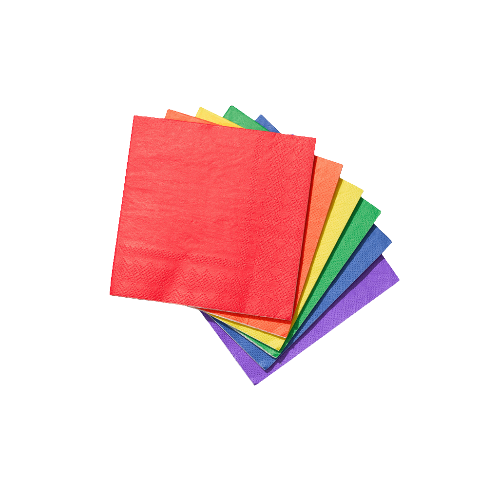 Make It Rainbow Cocktail Napkins (25 per pack) | Amazing Pinatas