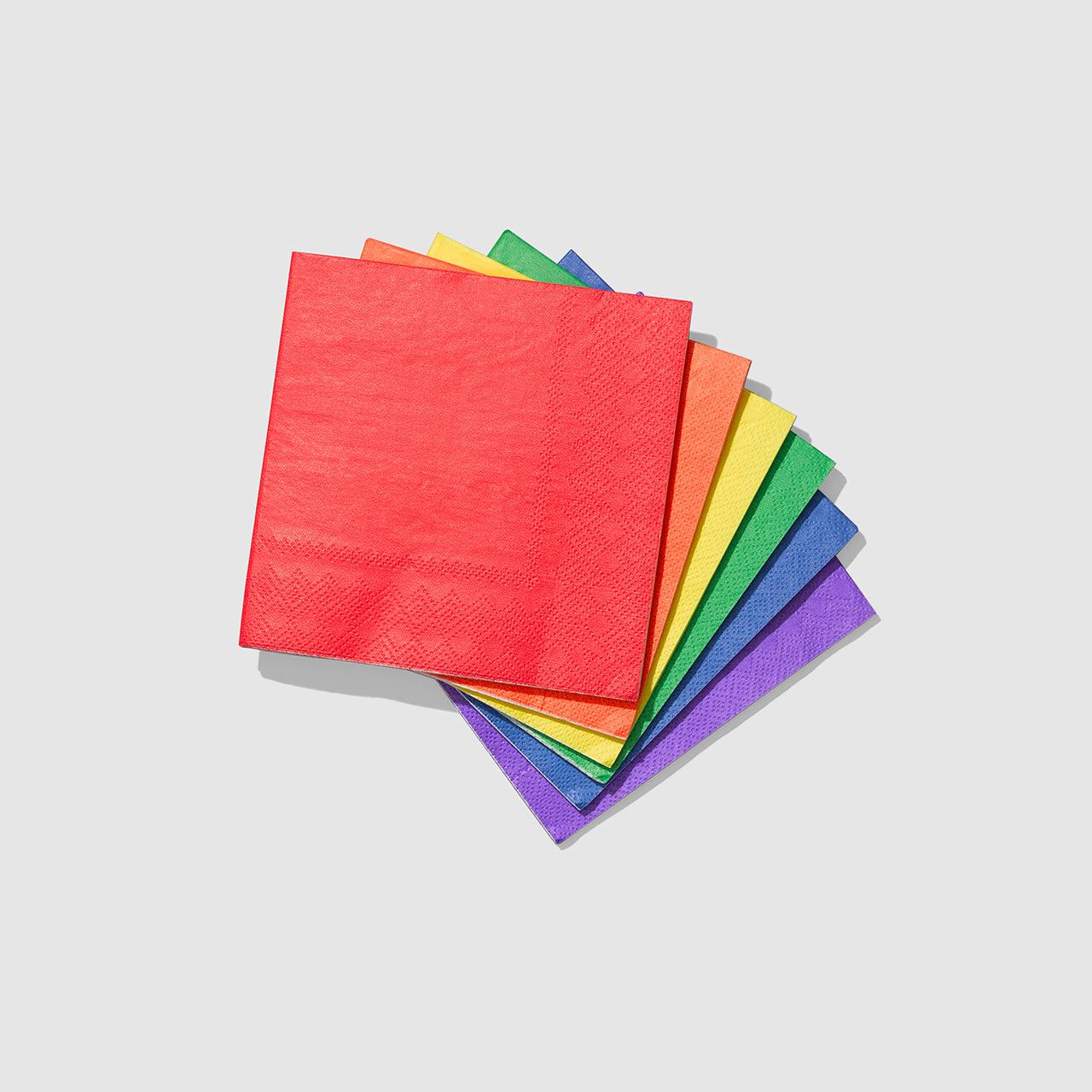 Make It Rainbow Cocktail Napkins (25 per pack) | Amazing Pinatas