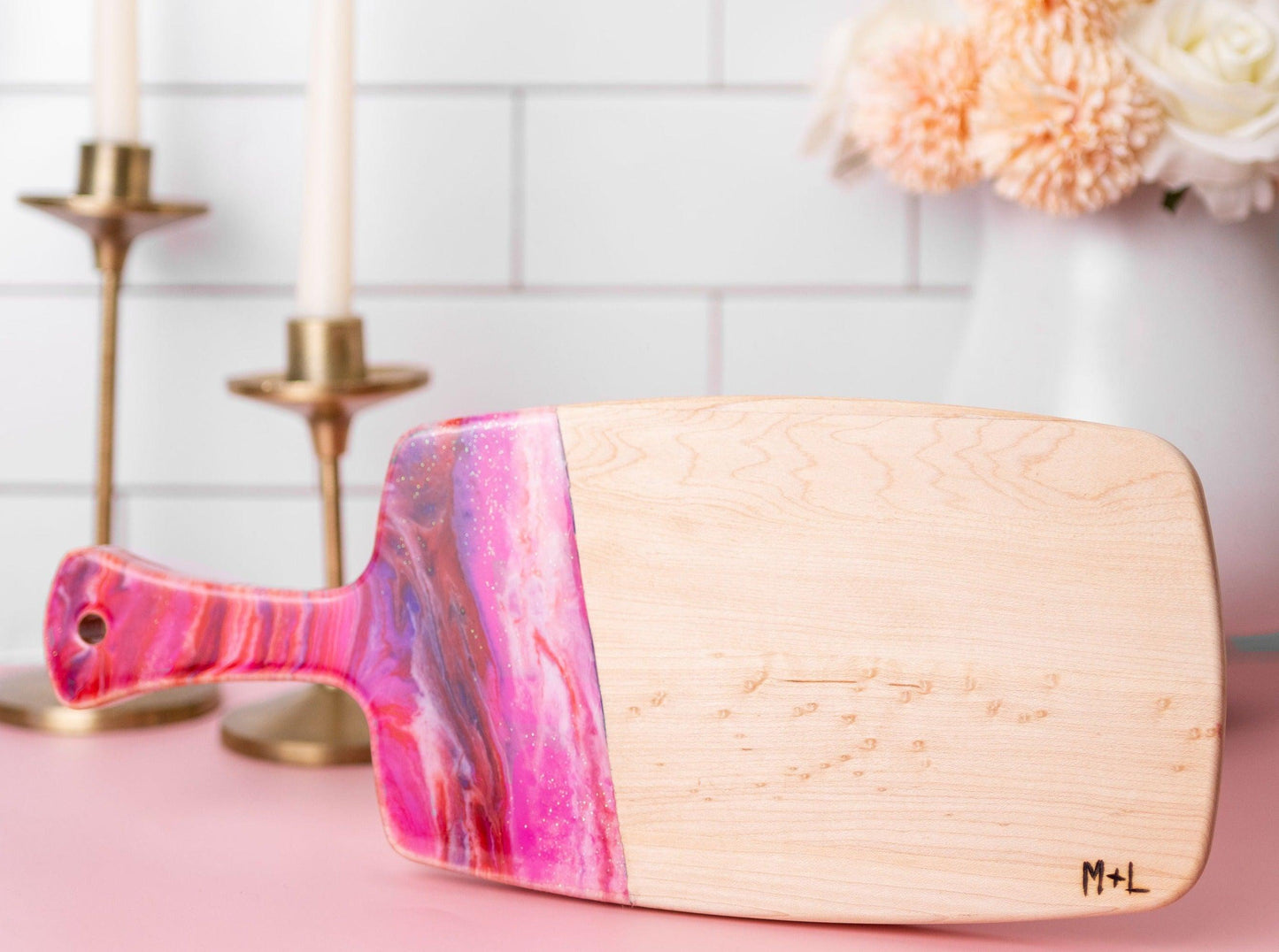 Marbled Resin Wood Board | Amazing Pinatas