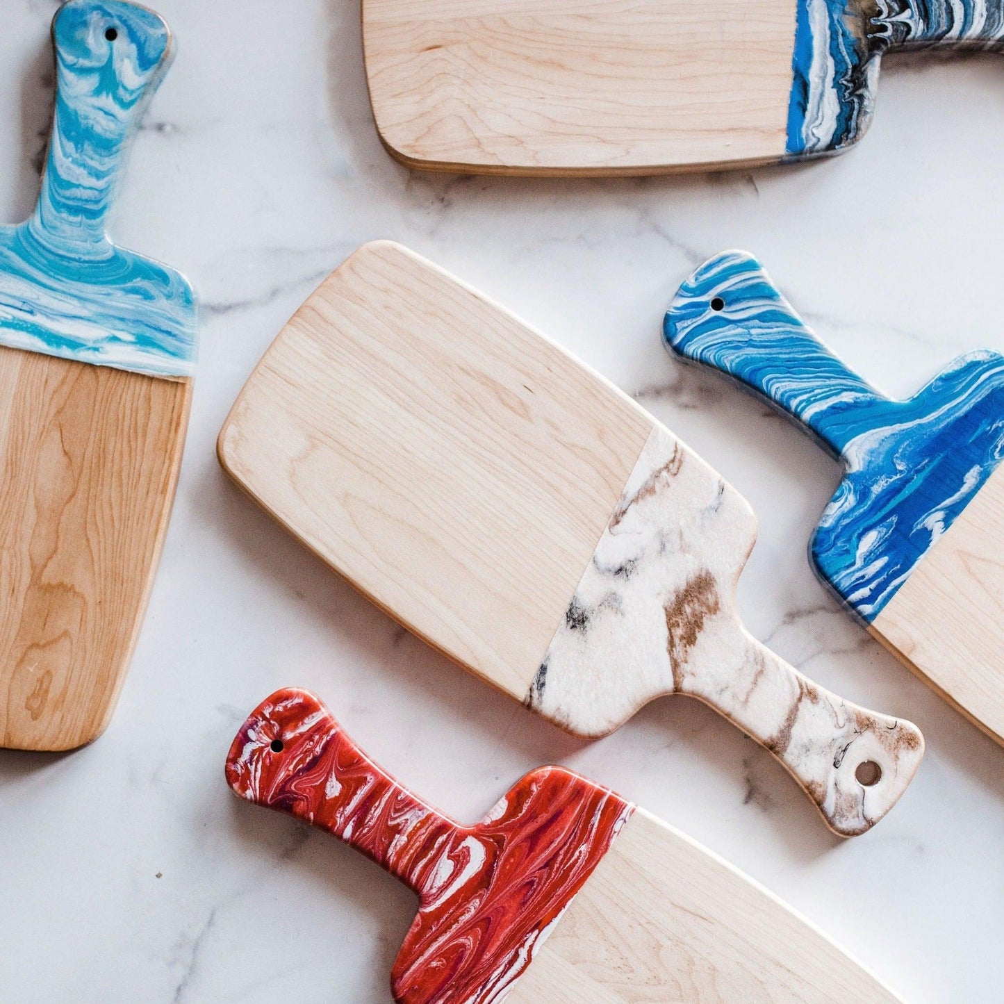 Marbled Resin Wood Board | Amazing Pinatas