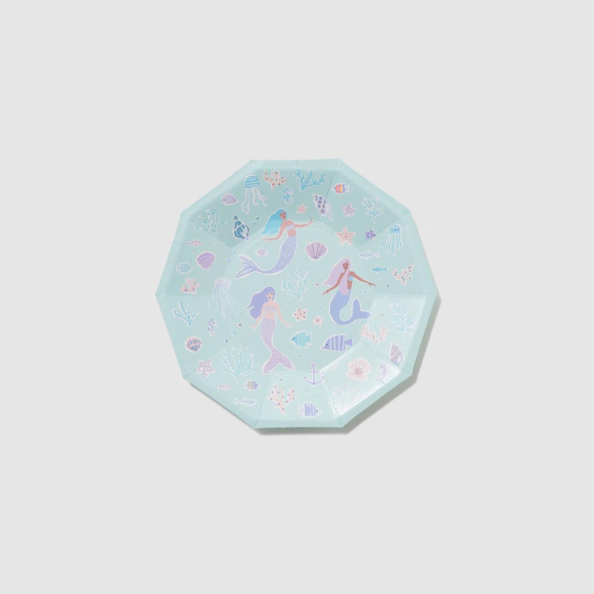 Mermaid Small Plates (10 per pack) | Amazing Pinatas