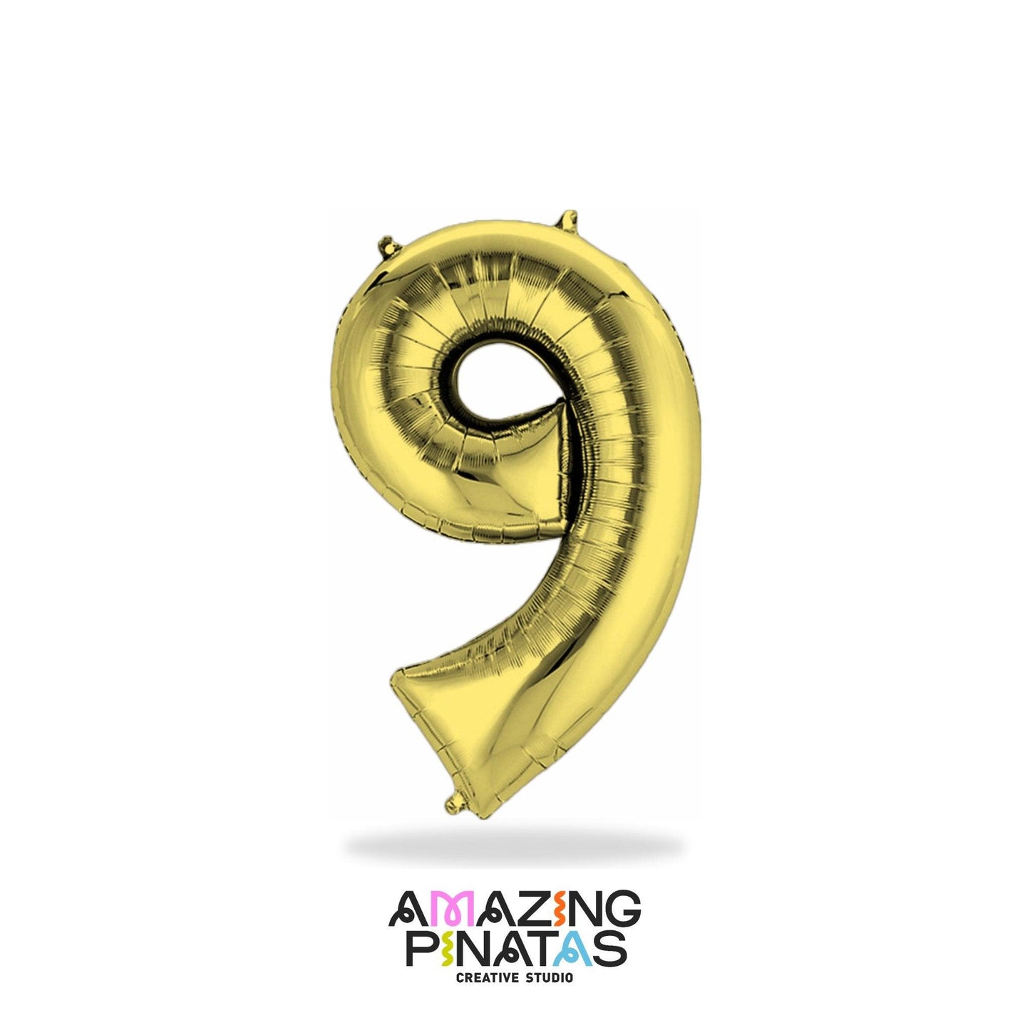 Metallic Gold Number Mylar Foil Balloons 34 Inch | Amazing Pinatas