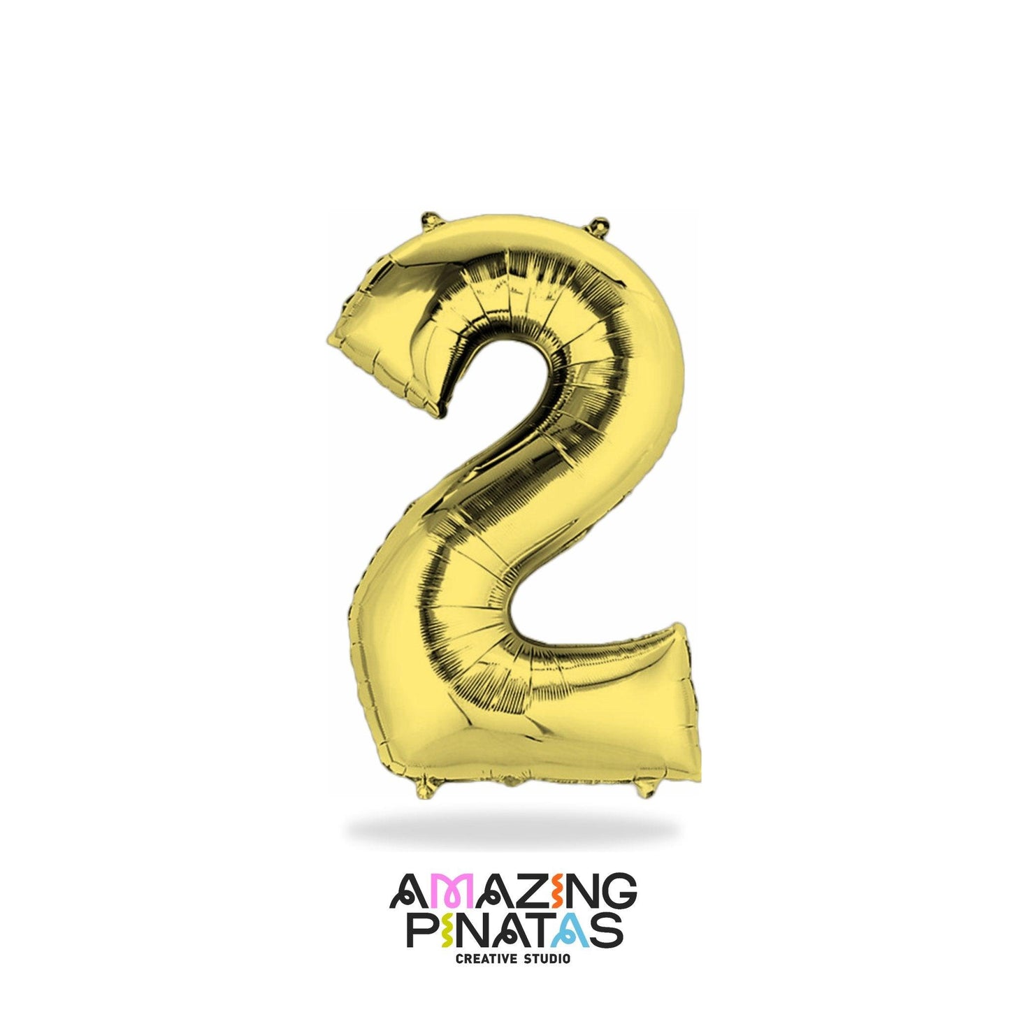 Metallic Gold Number Mylar Foil Balloons 34 Inch | Amazing Pinatas