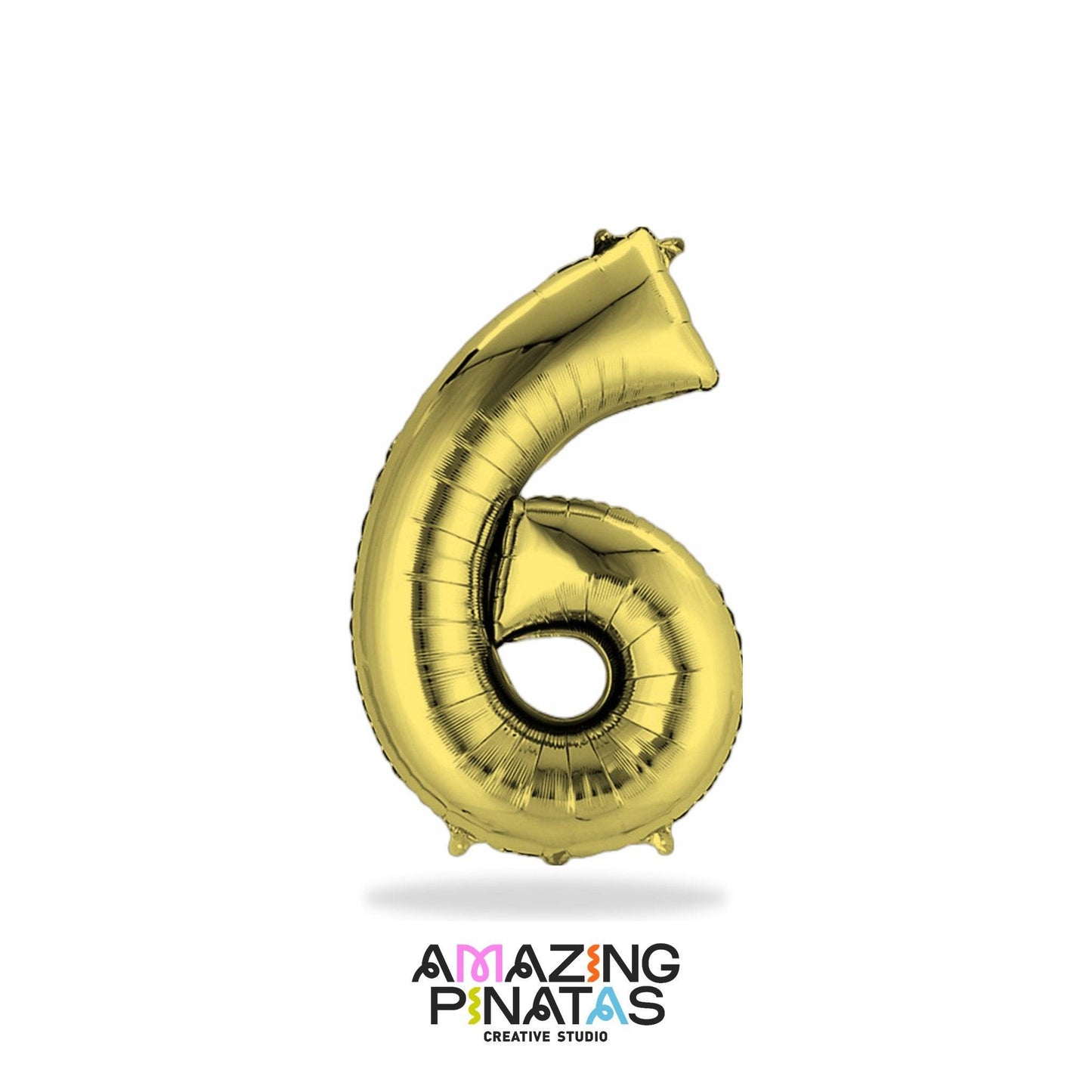 Metallic Gold Number Mylar Foil Balloons 34 Inch | Amazing Pinatas