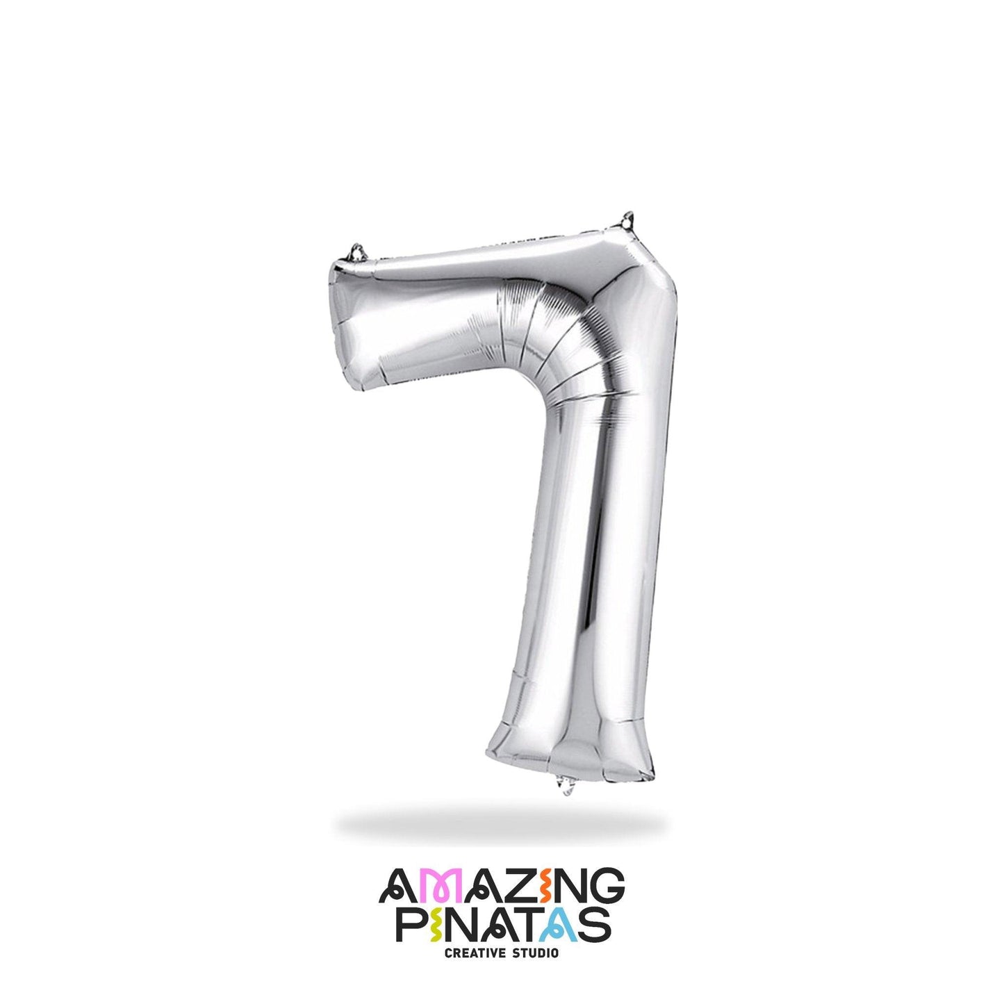 Metallic Silver Number Mylar Foil Balloons 34 Inch | Amazing Pinatas
