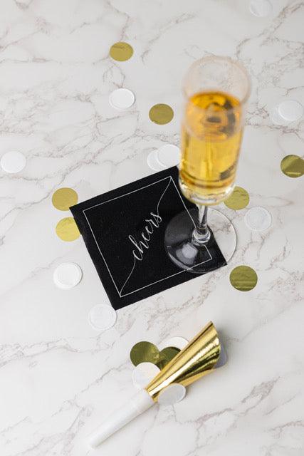 Midnight Toast Cocktail Napkins | Amazing Pinatas