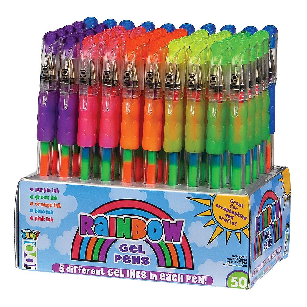 Rainbow Gel Pens | Amazing Pinatas