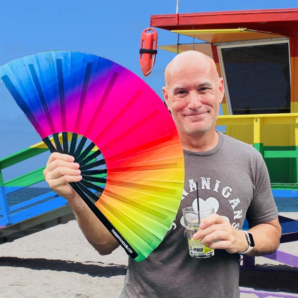 Rainbow Rave Fan (UV) | Amazing Pinatas