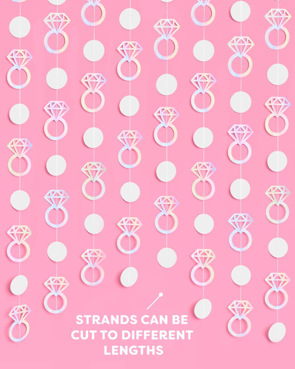 Engaged Era Garland - iridescent foil backdrop