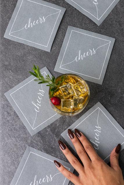 Silver Fox Cocktail Napkins | Amazing Pinatas