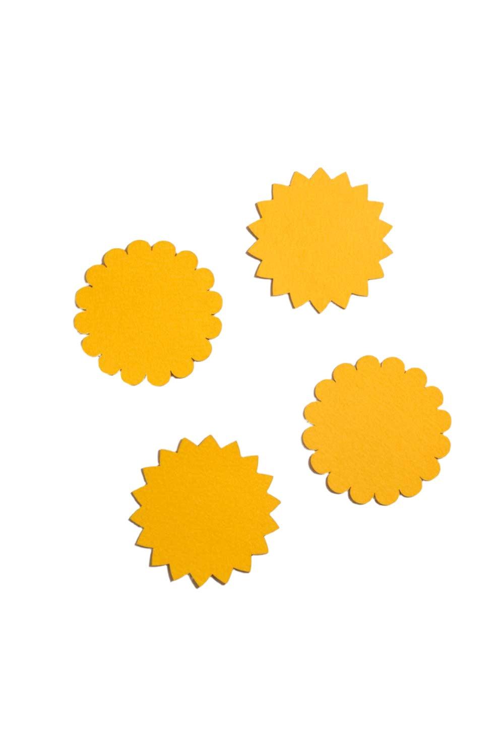 Sunburst Felt Cocktail Napkins | Set of 4 | Amazing Pinatas