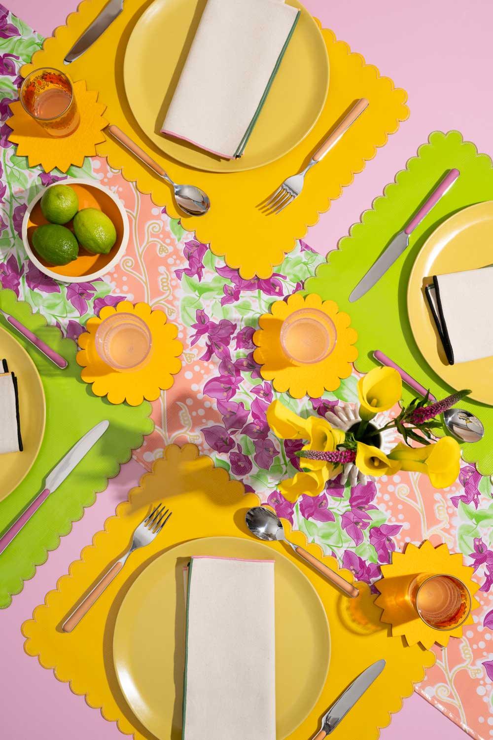 Sunburst Felt Cocktail Napkins | Set of 4 | Amazing Pinatas