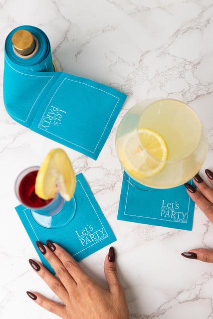 The Real Teal Cocktail Napkins | Amazing Pinatas