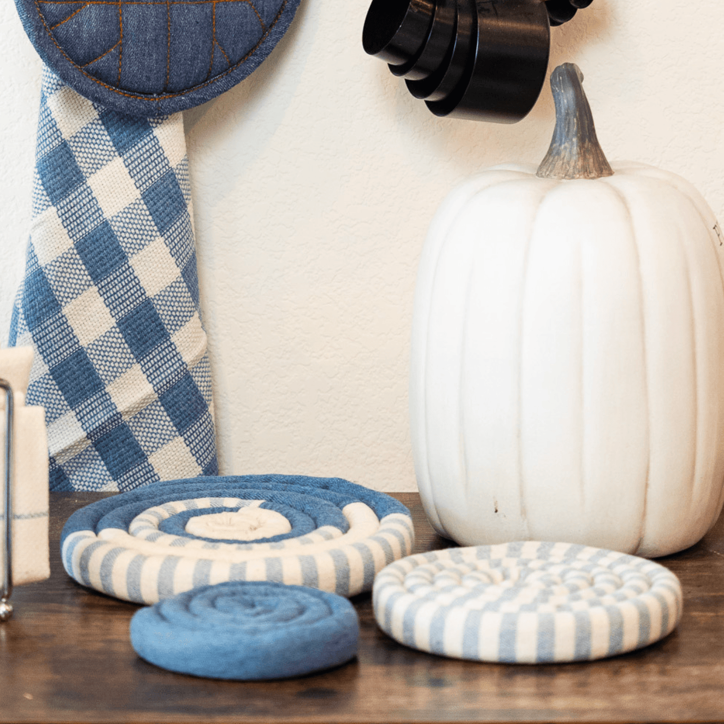 Upcycled Denim Trivets - Set of two | Amazing Pinatas