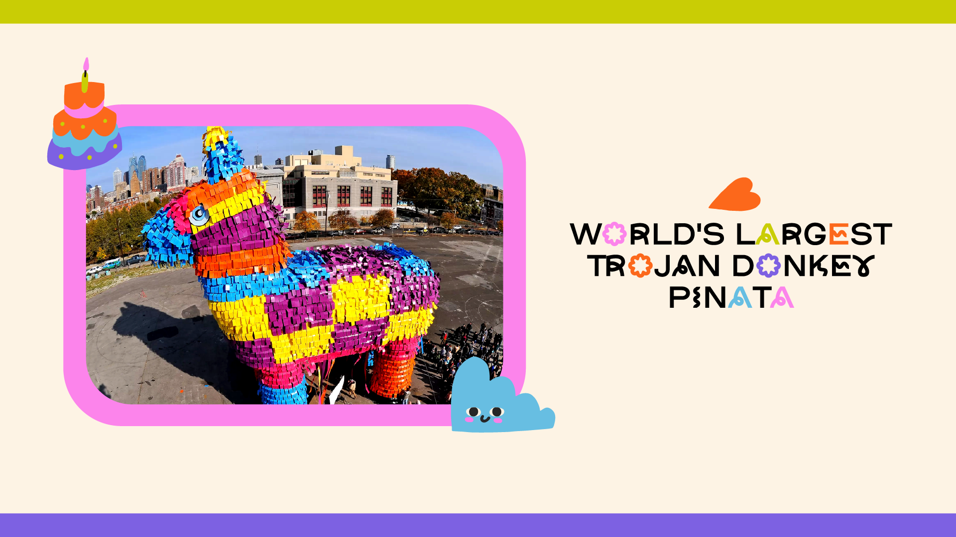 TROJAN HORSE PINATA, CREATED BY CARNIVAL CRUISE LINES