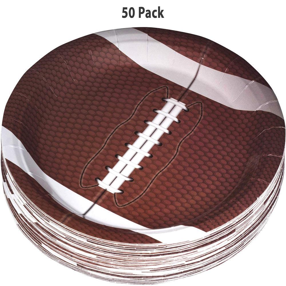 
                  
                    Football Themed 7" Disposable Round Paper Plates 100 Pack | Amazing Pinatas 
                  
                