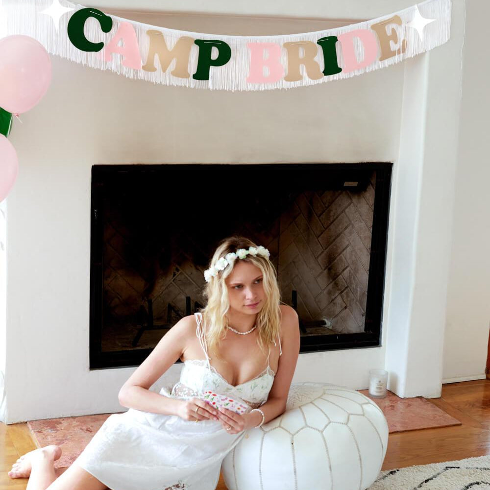 
                  
                    Camp Bride Banner - two piece banner
                  
                