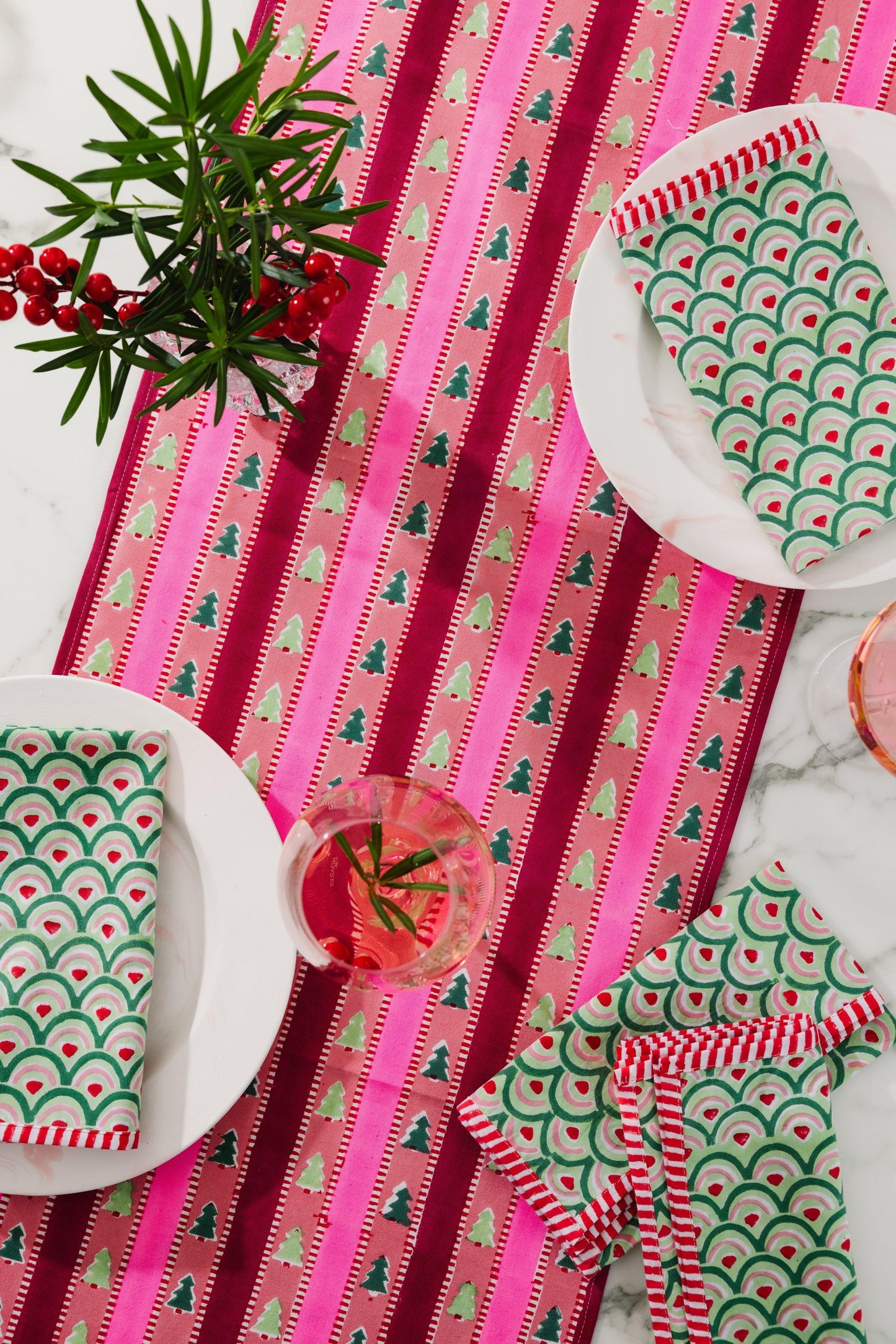 Snowwood Stripe Table Runner