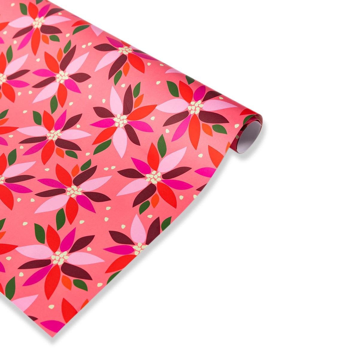 Wrapping Paper Sheets - Poinsettia