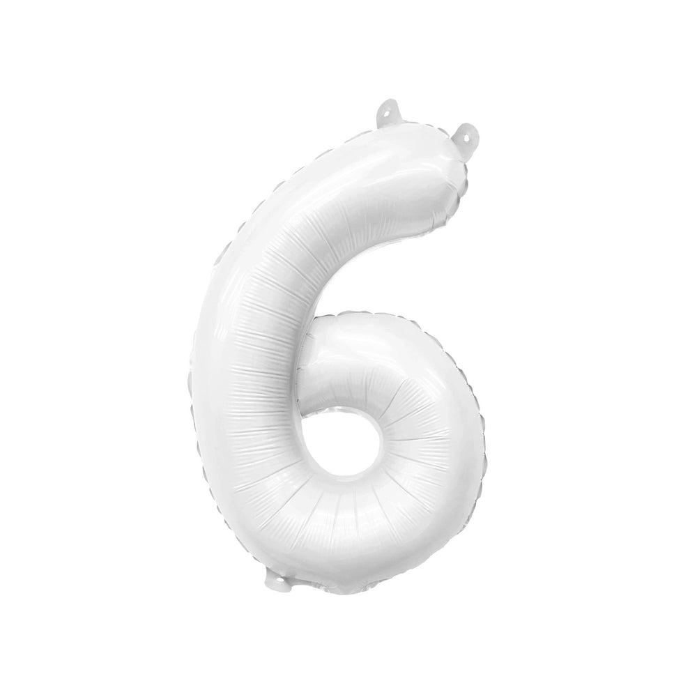 
                  
                    32" Ellie's White Mylar Number Balloons (1 Count) | Amazing Pinatas 
                  
                