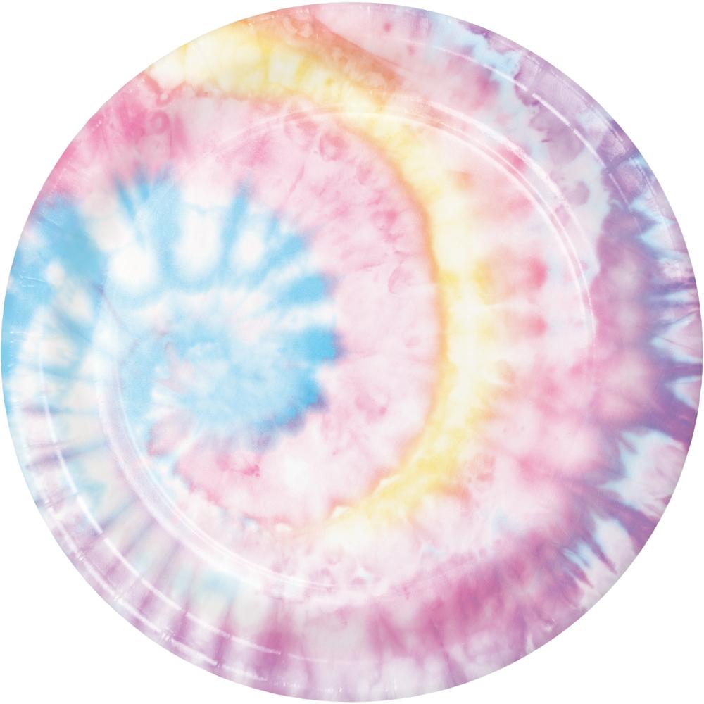 Tie Dye Party Dinner Plate (8/Pkg)