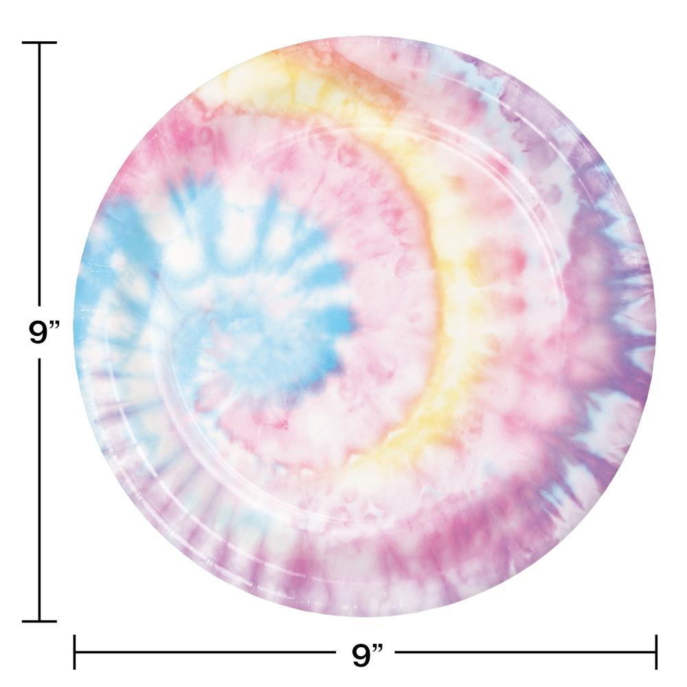 Tie Dye Party Dinner Plate (8/Pkg)