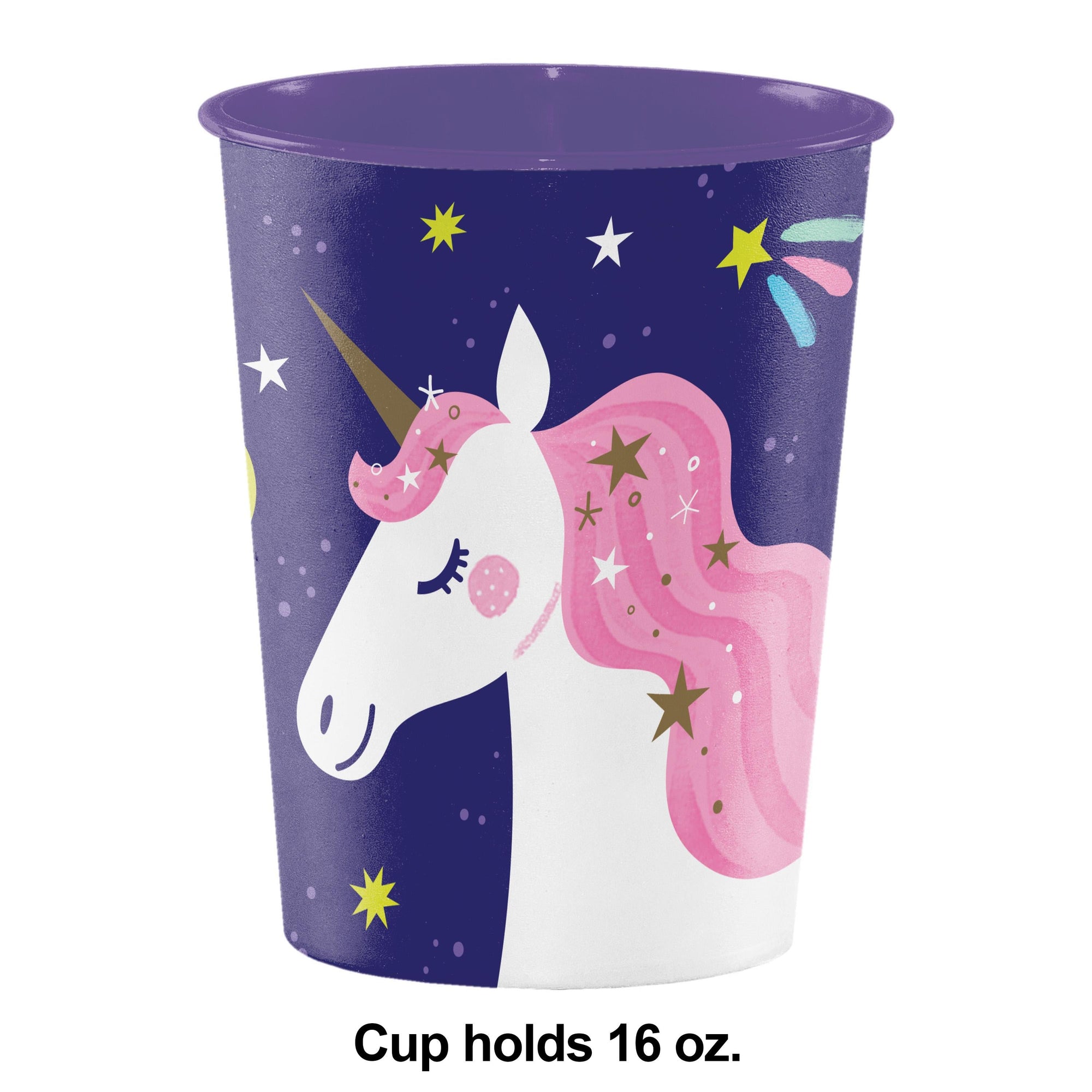 Unicorn Galaxy Plastic Keepsake Cup 16oz. (1/Pkg)