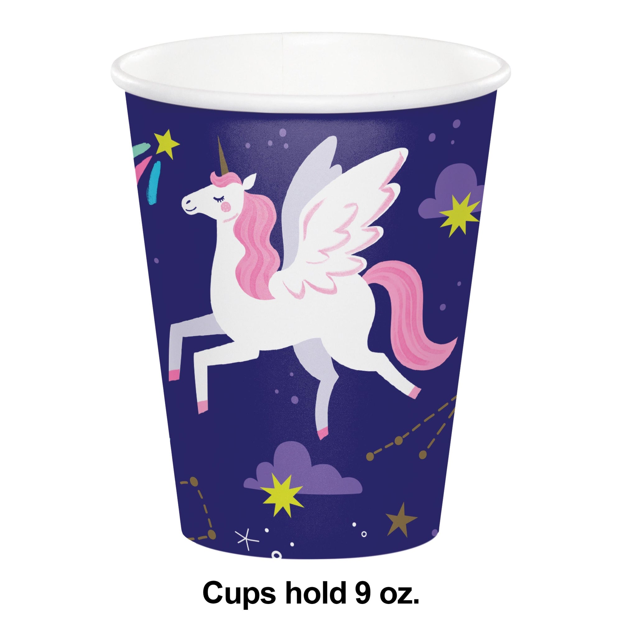 Unicorn Galaxy Hot/Cold Cup 9oz. (8/Pkg)