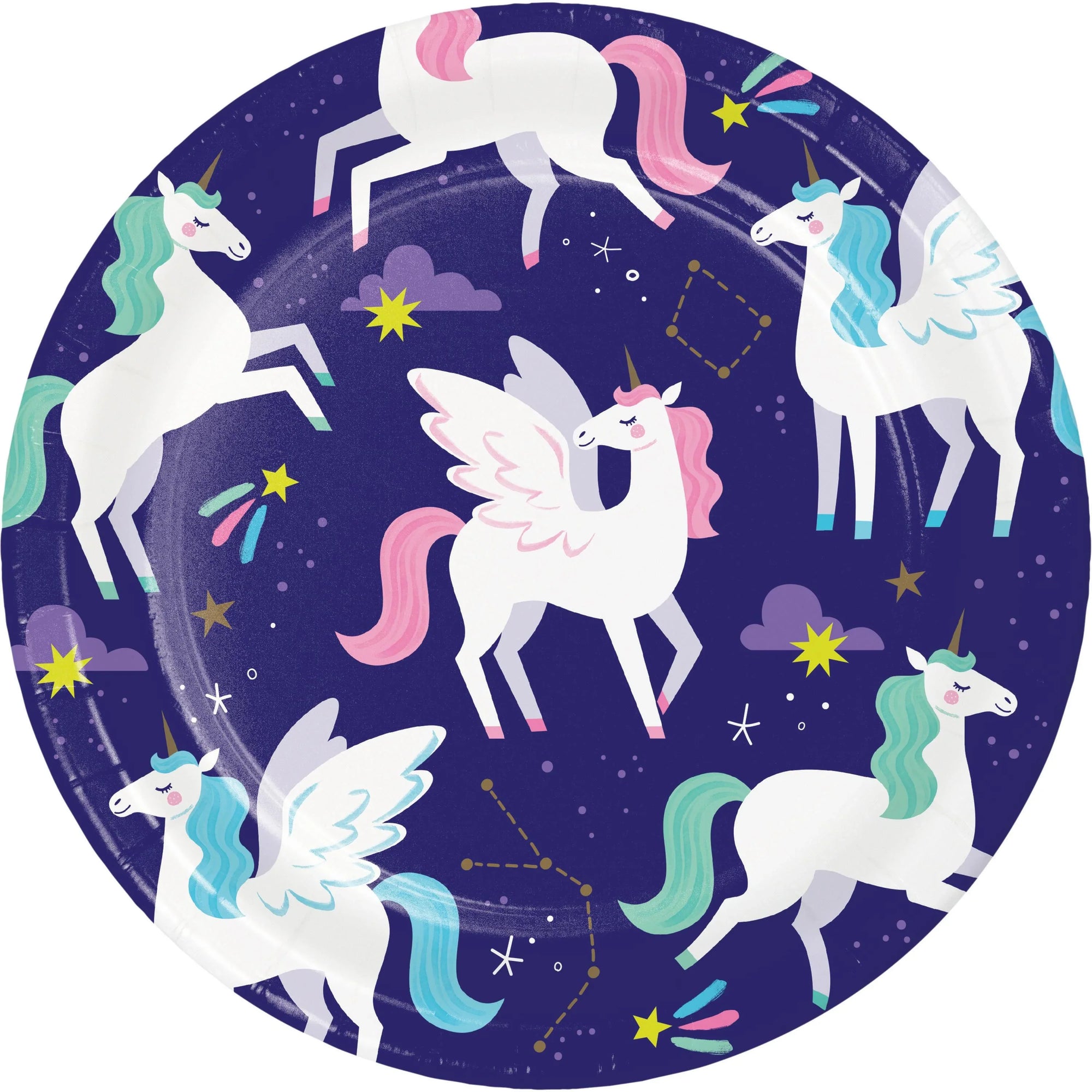 Unicorn Galaxy Dinner Plate (8/Pkg)