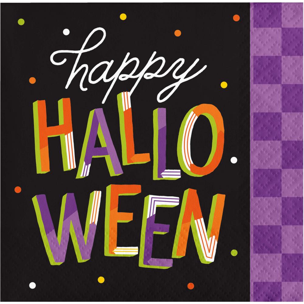 Retro Halloween Beverage Napkin (16 per Pkg)