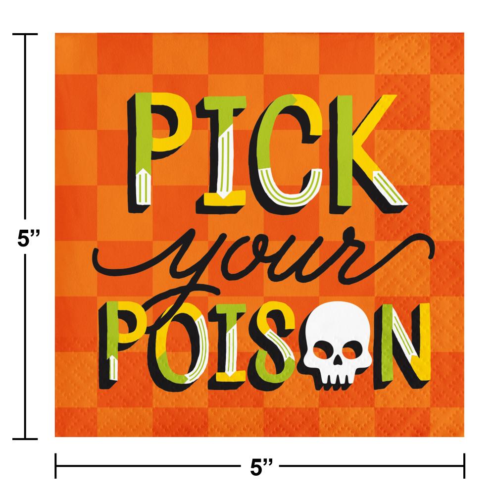 Retro Halloween Beverage Napkin (16 per Pkg)