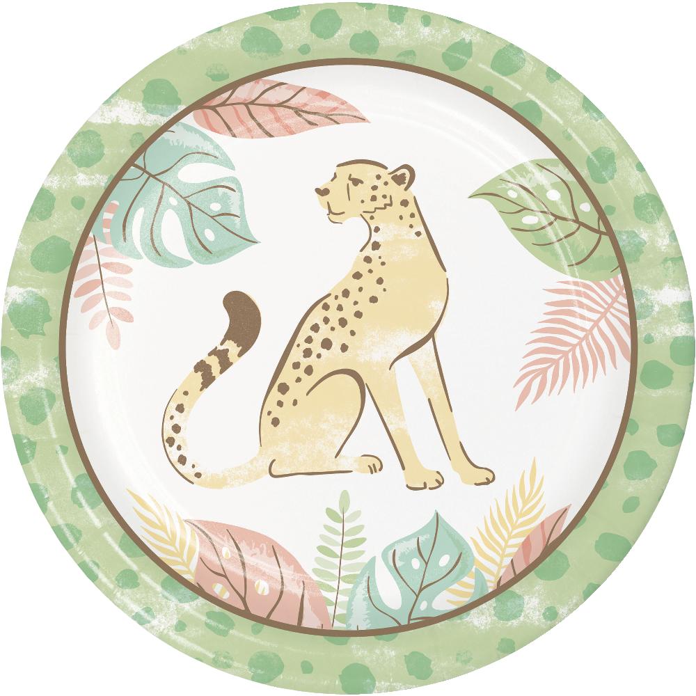 Safari Baby Luncheon Plate (8 per Pkg)