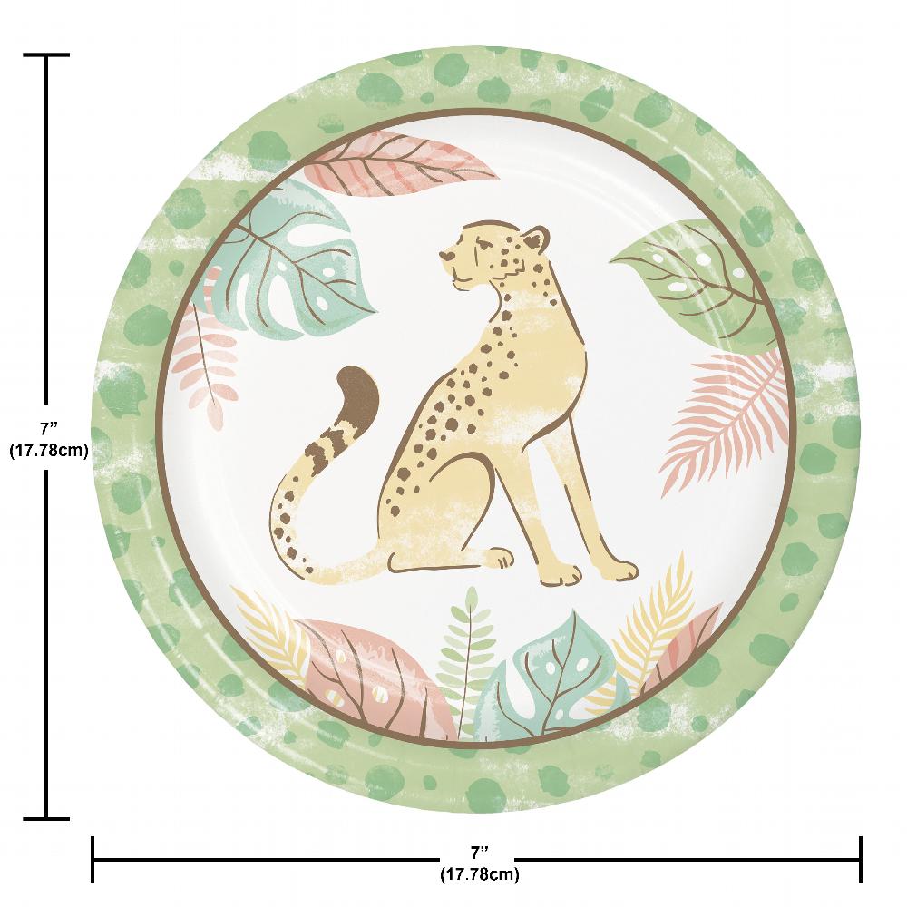 Safari Baby Luncheon Plate (8 per Pkg)