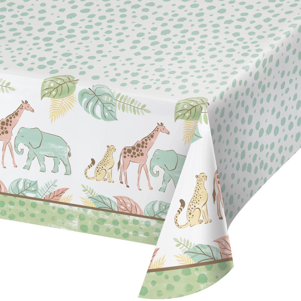 Safari Baby Tablecover, Paper 54"x 96" (1 per Pkg)