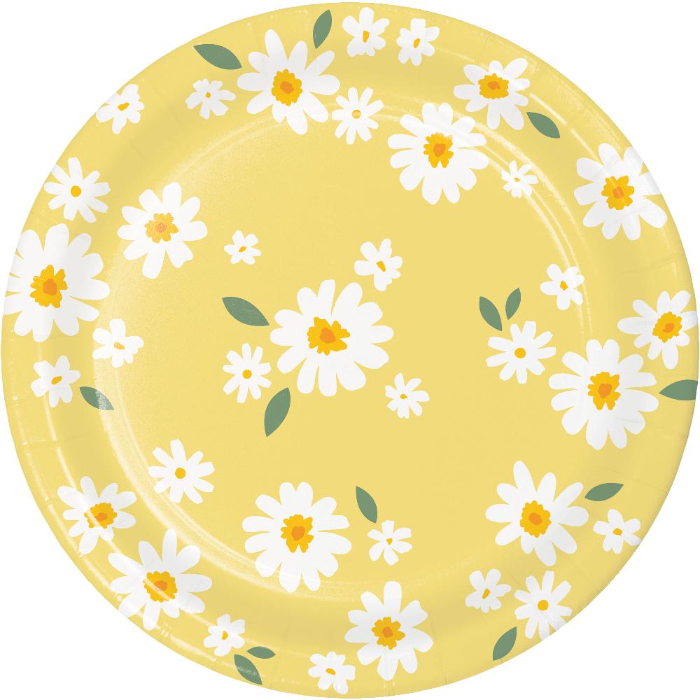 Sweet Daisy Dinner Plate (8 per Pkg)