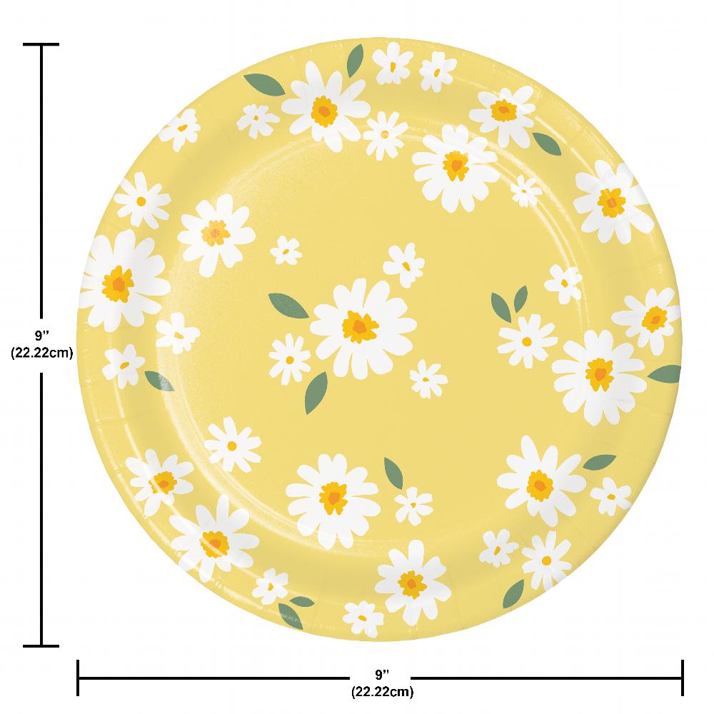 Sweet Daisy Dinner Plate (8 per Pkg)