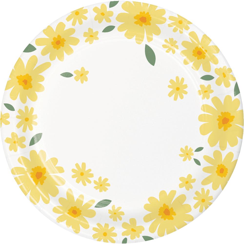 Sweet Daisy Luncheon Plate (8 per Pkg)