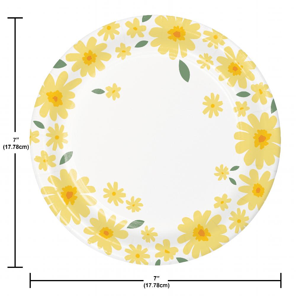 Sweet Daisy Luncheon Plate (8 per Pkg)