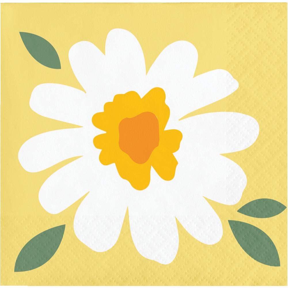 Sweet Daisy Beverage Napkin (16 per Pkg)