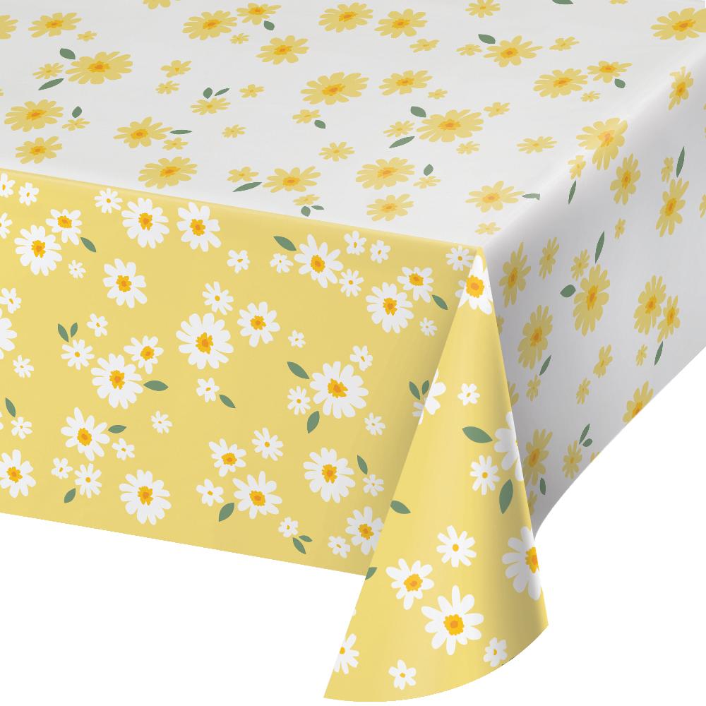 Sweet Daisy Tablecover, Paper 54"x 96" (1 per Pkg)