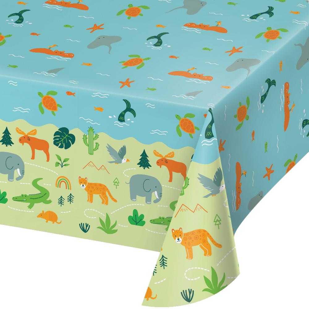 World Adventure Tablecover, Paper 54"x 96" (1 per Pkg)