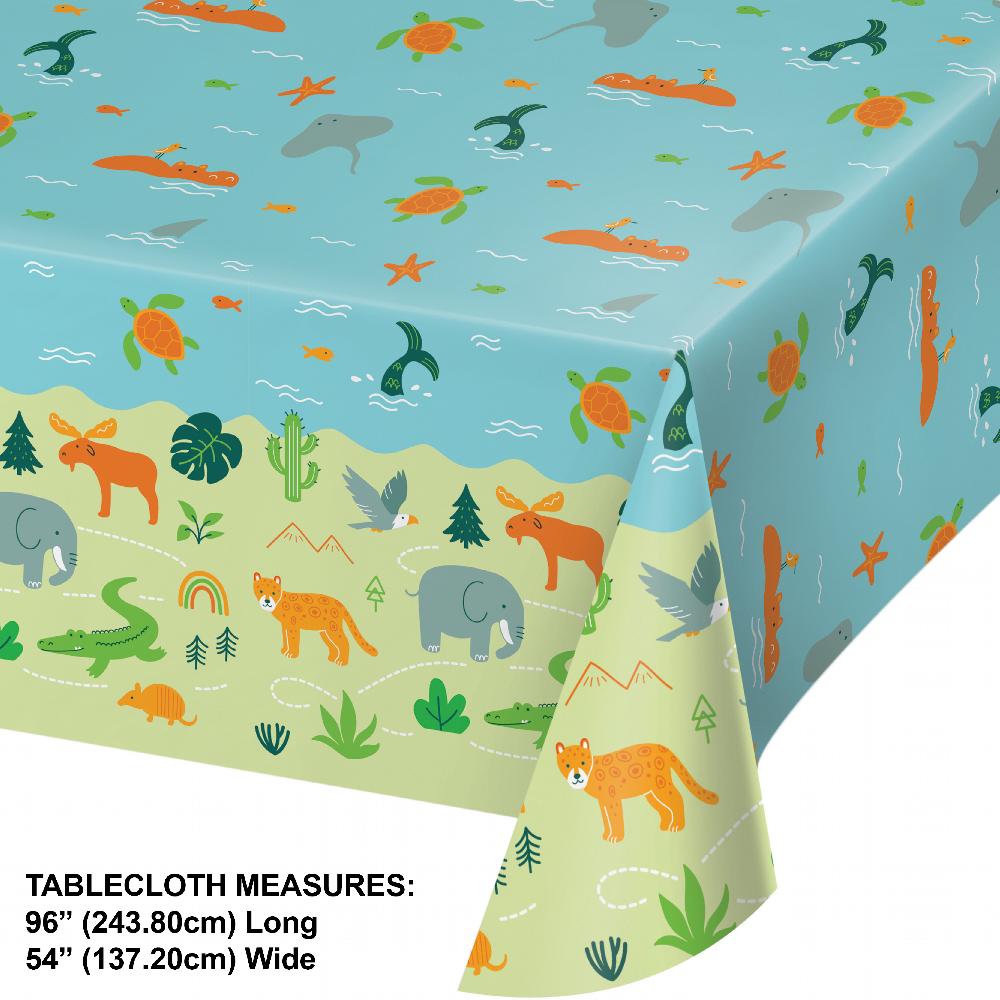 World Adventure Tablecover, Paper 54"x 96" (1 per Pkg)