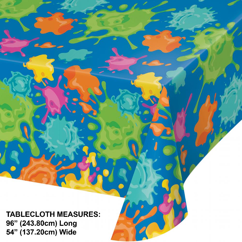 Splatter Tablecover, Paper 54"x 96" (1 per Pkg)