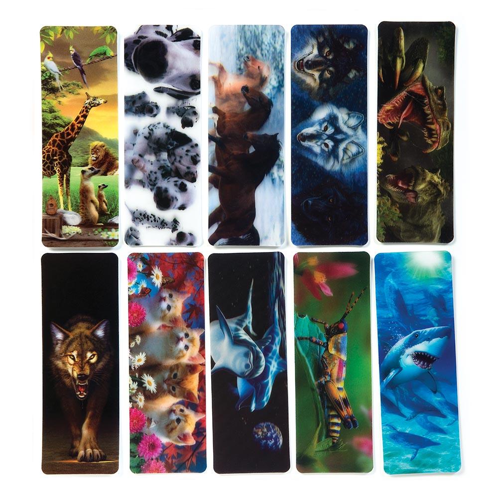 3D Lenticular Bookmarks | 50 ct | Amazing Pinatas 