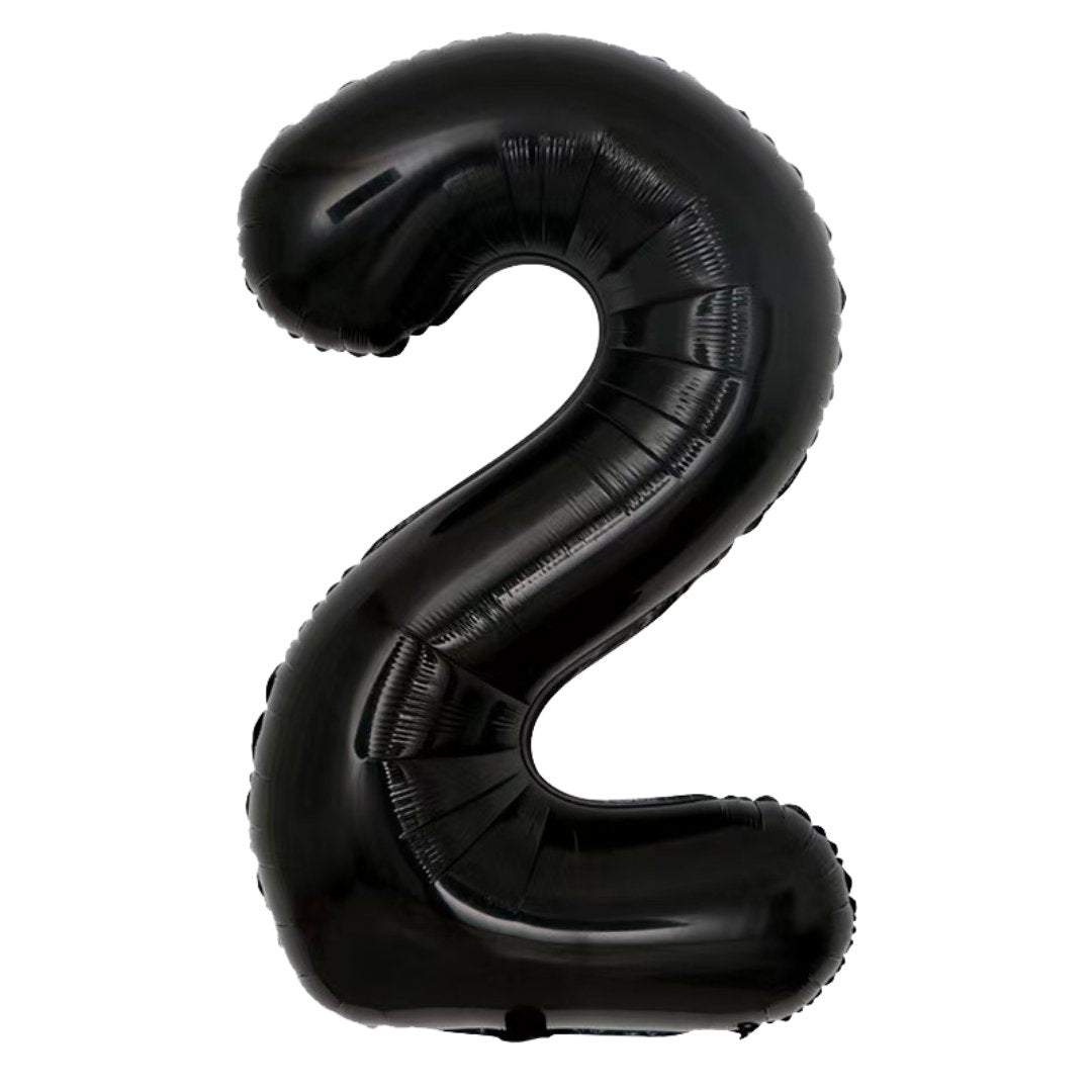 42" Ellie's Black Mylar Number Balloons (1 Count) | Amazing Pinatas 