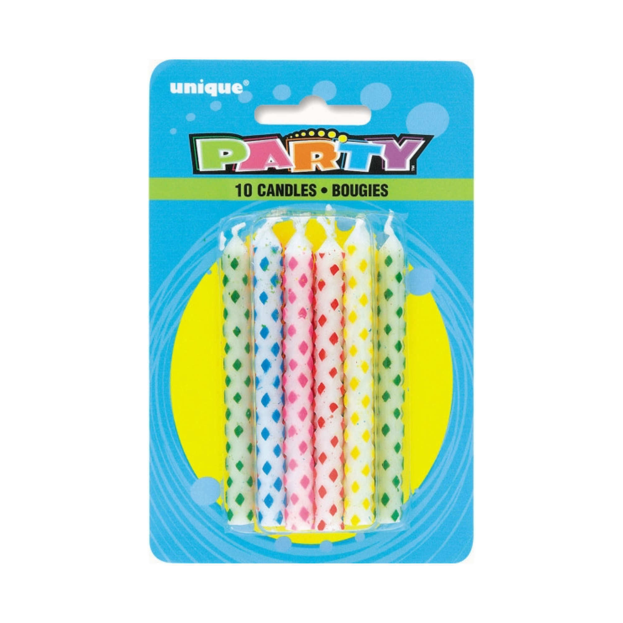 Diamond Dot Magic Birthday Party Candles, Pack of 10 - Amazing Pinatas 